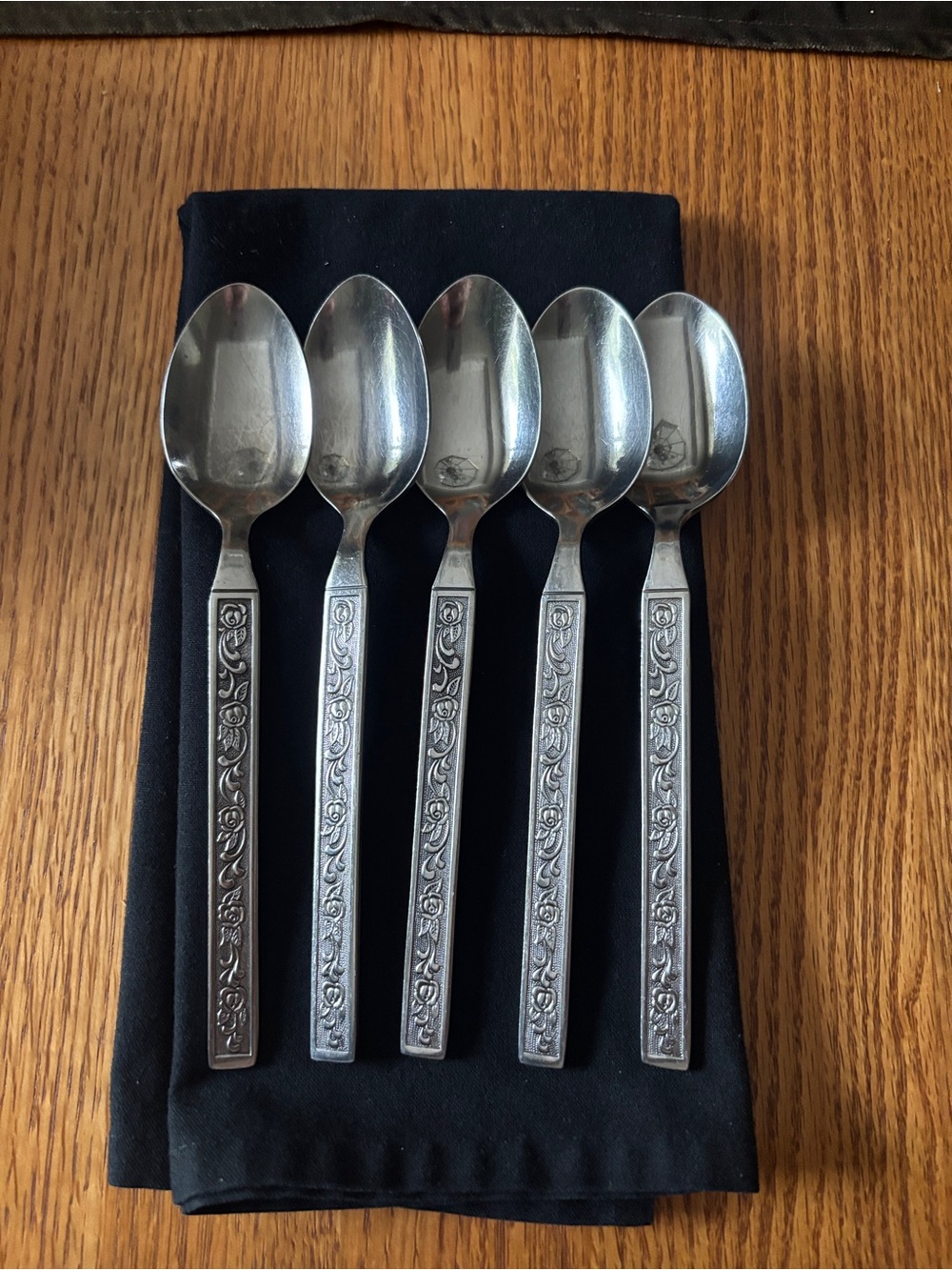 National Stainless Costellano Teaspoons - Set of 5, Vintage